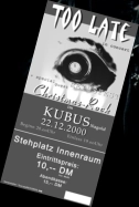 toolate 1998 - 2001 - Christmas Rock 2000 im Kubus Nagold